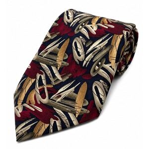 Cocktail Colors Stonehenge Men's Multicolor Geometric Novelty Neck Tie 100% Silk